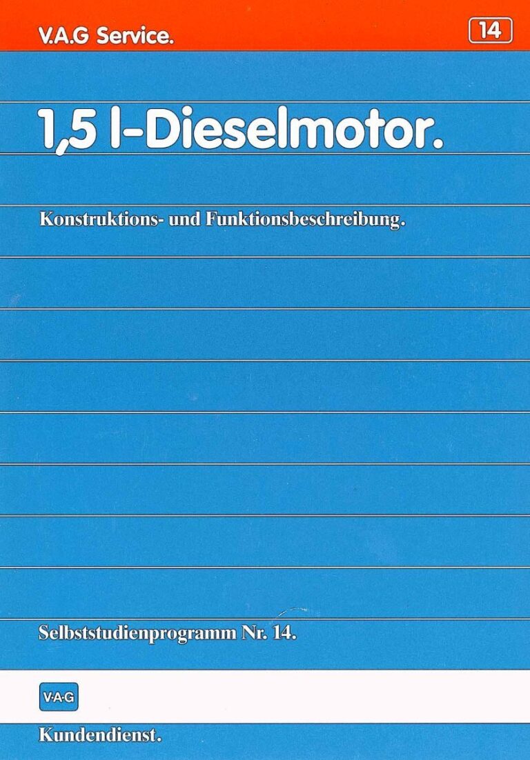 SSP 014 1,5l Dieselmotor - PDF cover