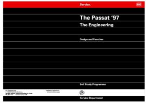 SSP 192 The Passat 1997 The Engineering - PDF cover