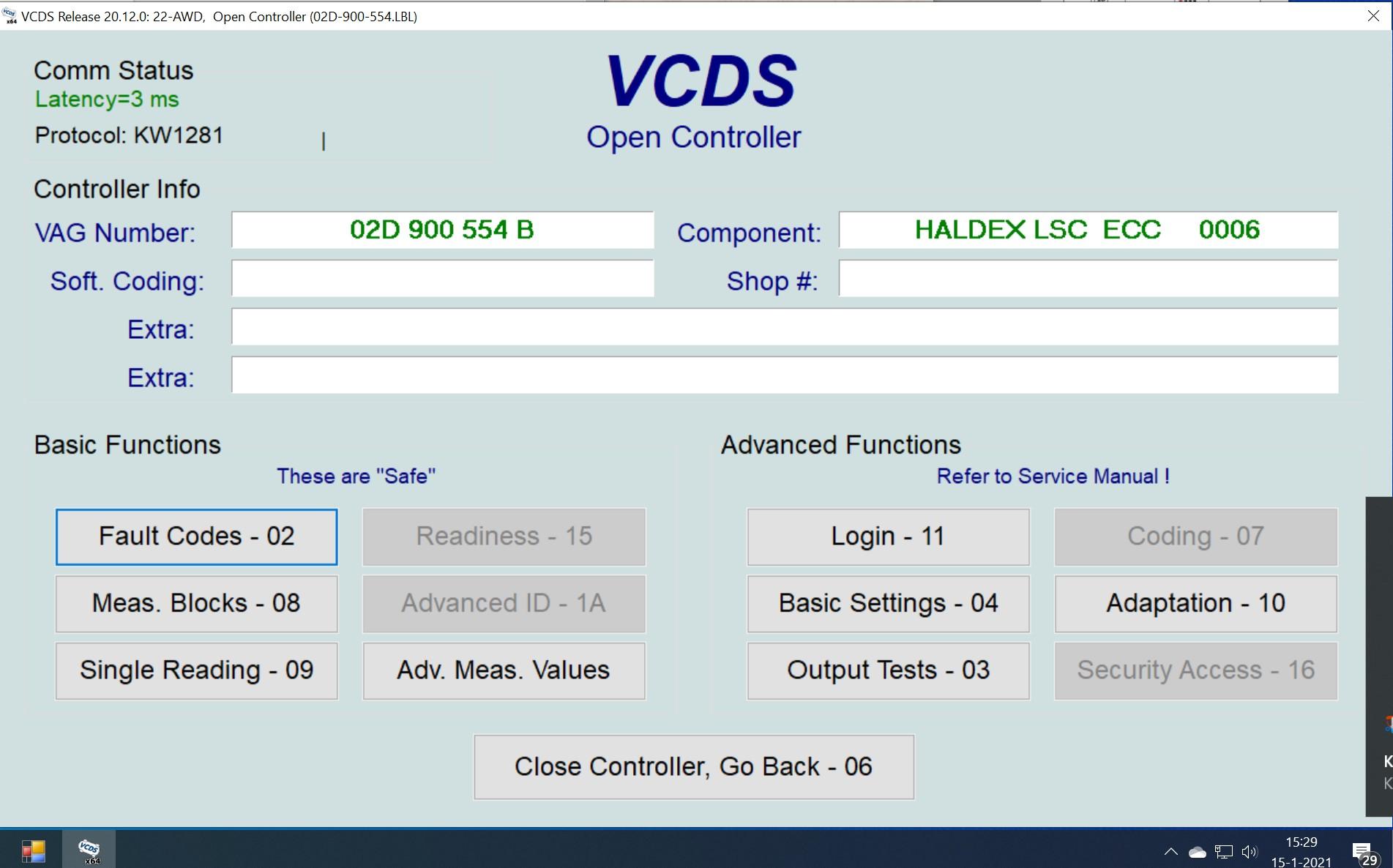 Haldex Module Gen1 Checkup